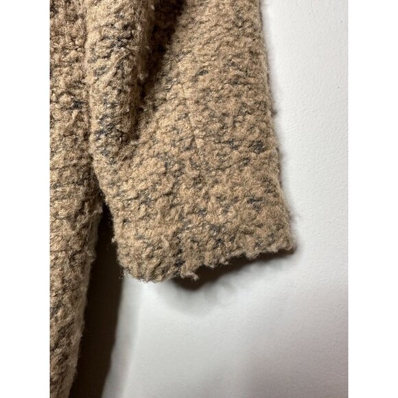 Samson & Samsoe Hoff Jacket Khaki Teddy Wool Coat Small - Picture 6 of 15